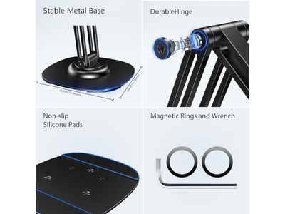 Support pour téléphone — 360 Rotating Metal Base Foldable Cell Phone Stand
