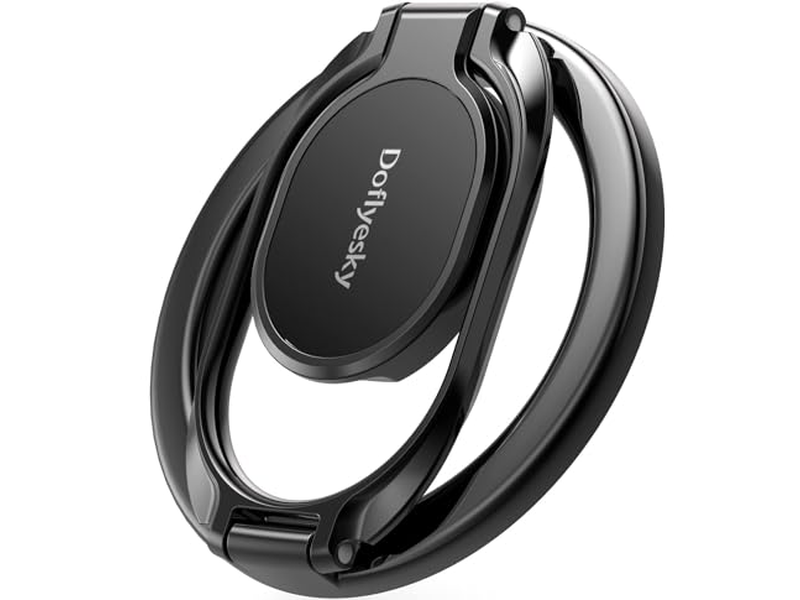 Poignée pour téléphone — Double Adjustable Gym Finger Ring Grip and Stand