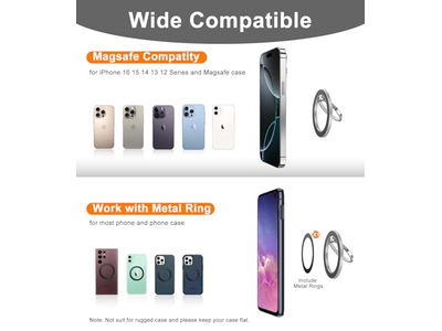 Poignée pour téléphone — Magnet Cell Phone Grip Stand Finger Ring