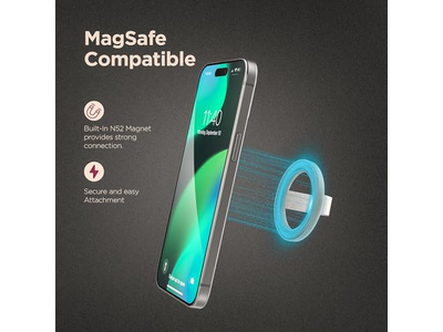 Poignée pour téléphone — Magnetic Phone Grip Holder with Silicone Finger Loop Ring