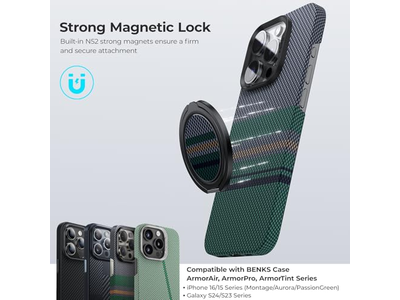 Poignée pour téléphone — Magnetic Phone Grip Ring Holder Stand for Magsafe
