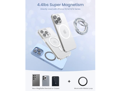 Poignée pour téléphone — Magnetic Phone Ring for MagSafe Grip