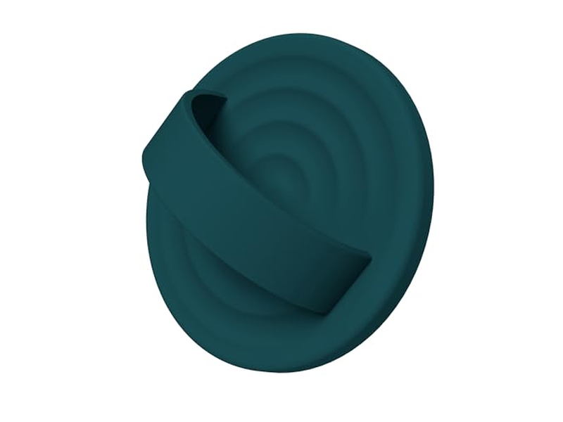 Poignée pour téléphone — Magnetic Phone Ring Grip Holder Silicone Finger Loop Dark Green