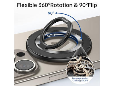 Poignée pour téléphone — Magnetic Phone Ring Holder for MagSafe Cell Phone Grip Stand