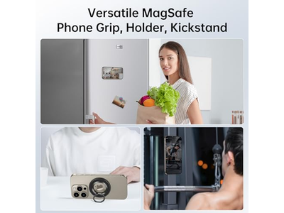 Poignée pour téléphone — Magnetic Phone Ring Holder for MagSafe Cell Phone Grip Stand