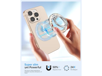 Poignée pour téléphone — Magnetic Phone Ring Holder Grip Stand with Floral Design