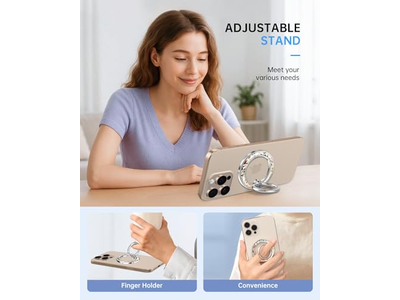 Poignée pour téléphone — Magnetic Phone Ring Holder Grip Stand with Floral Design