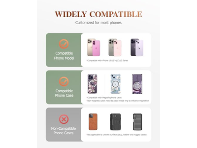 Poignée pour téléphone — Magnetic Phone Ring Holder with Adjustable Stand and Kickstand