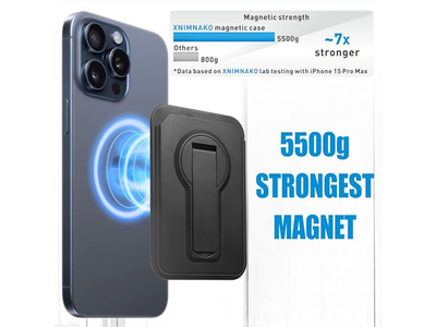 Portefeuille — Magnetic Wallet for iPhone - Lightweight Card Holder and Stand