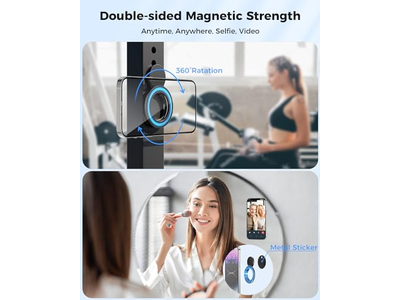 Poignée pour téléphone — MagSafe Dual-Side Magnetics Removable Gym Phone Grip