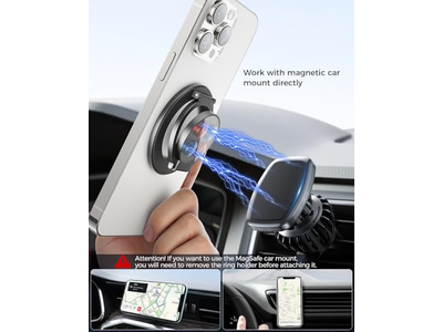 Poignée pour téléphone — MagSafe Dual-Side Magnetics Removable Gym Phone Grip