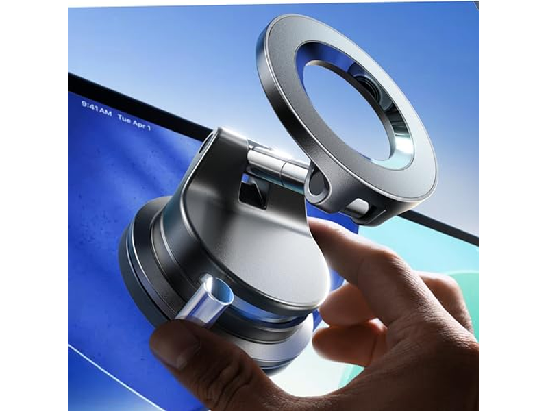 Support pour téléphone — Suction Cup Phone Mount, Vacuum Magnetic Phone Holder