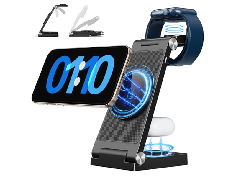 Support pour téléphone — Traveling Wireless Fast Charging Station