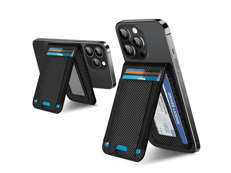 Portefeuille — 2-in-1 Wallet with Adjustable Stand and Open ID Window Magnetic 9 Ca