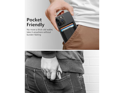 Portefeuille — 2-in-1 Wallet with Adjustable Stand and Open ID Window Magnetic 9 Ca