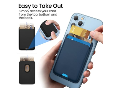 Portefeuille — 2 Pack Magnetic Wallet Compatible with MagSafe for iPhone Card Holder