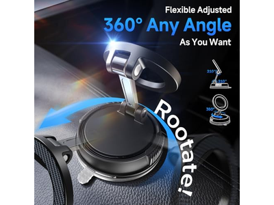 Support pour téléphone — Car Phone Holder with Strong Suction and Magnetic Mount 360degree Adjustab