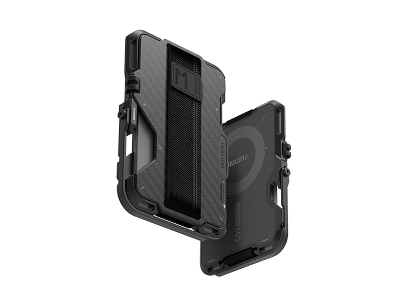 Portefeuille — Carbon Fiber Magnetic Wallet Card Holder with Multi-Function Features