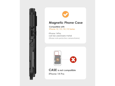 Portefeuille — Carbon Fiber Magnetic Wallet Card Holder with Multi-Function Features
