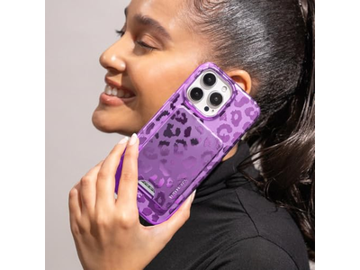 Portefeuille — Magnetic Card Holder Wallet for iPhone 12-13-14-15 - Amethyst Purple L