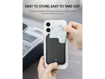 Portefeuille — Magnetic Card Holder Wallet with Adjustable Stand for iPhone Holds 5