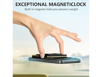Portefeuille — Magnetic Card-Wallet with Cash Strap for iPhone Series Minimalist Des