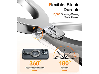 Poignée pour téléphone — Magnetic Phone Grip Holder Kickstand Fits MagSafe for iPhone and Gal