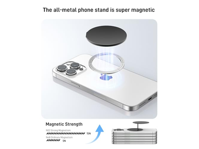 Poignée pour téléphone — Magnetic Phone Ring Holder and Kickstand Compatible with MagSafe