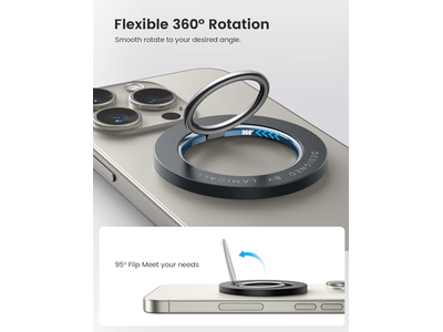 Anneaux magnétiques — Magnetic Phone Ring Holder with 360degree Rotation for MagSafe Devices