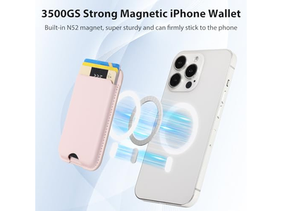 Portefeuille — Magnetic Wallet Compatible with MagSafe 2-Pack Card Holder for iPhone