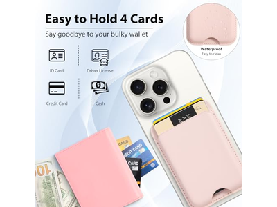 Portefeuille — Magnetic Wallet Compatible with MagSafe 2-Pack Card Holder for iPhone