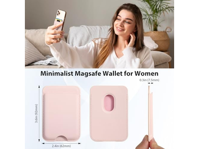 Portefeuille — Magnetic Wallet Compatible with MagSafe 2-Pack Card Holder for iPhone