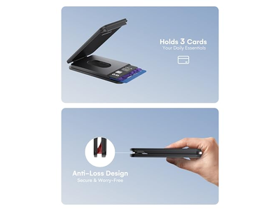 Portefeuille — Magnetic Wallet for iPhone with Adjustable Stand and Card Holder