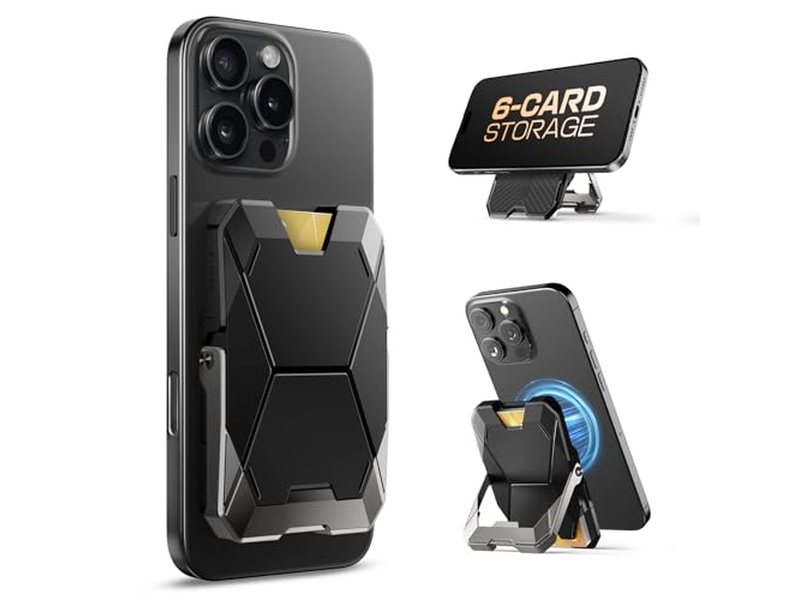 Portefeuille — Magnetic Wallet Stand for iPhone with RFID Blocking and Card Holder