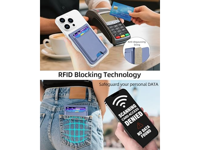Portefeuille — Magnetic Wallet Stand with Adjustable Stand ID Window RFID Blocking