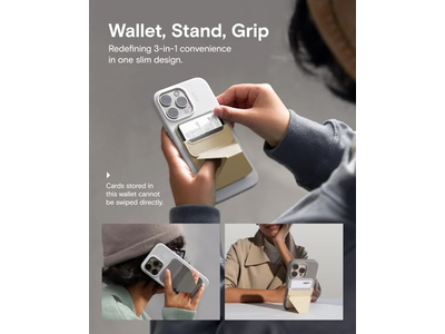 Portefeuille — Magnetic Wallet Stand with Angle Adjustment and MagSafe Compatibility
