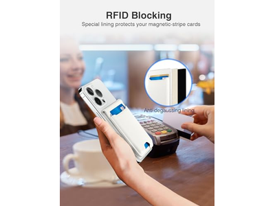 Portefeuille — Magnetic Wallet with Adjustable Phone Stand RFID Blocking Fits 6 Car