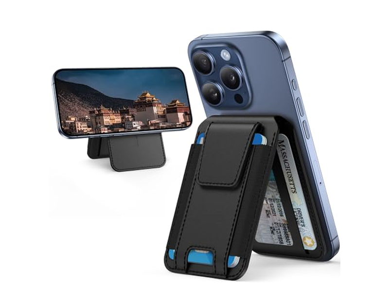 Portefeuille — Magnetic Wallet with Adjustable Stand and RFID Blocking 3 Slots for Car