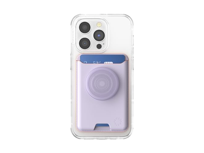 Portefeuille — Phone Wallet with Expanding Grip and Adapter Ring for MagSafe Lavende