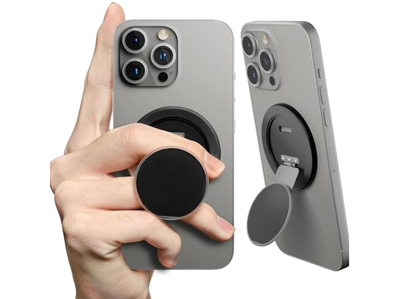 Poignée pour téléphone — Ultra-Thin Magnetic Phone Grip Multi-Angle Ring Holder Stand 360degree Ro