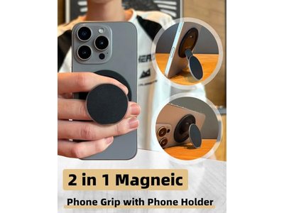 Poignée pour téléphone — Ultra-Thin MagSafe Phone Grip Multi-Angle Ring Holder Stand with 360degree